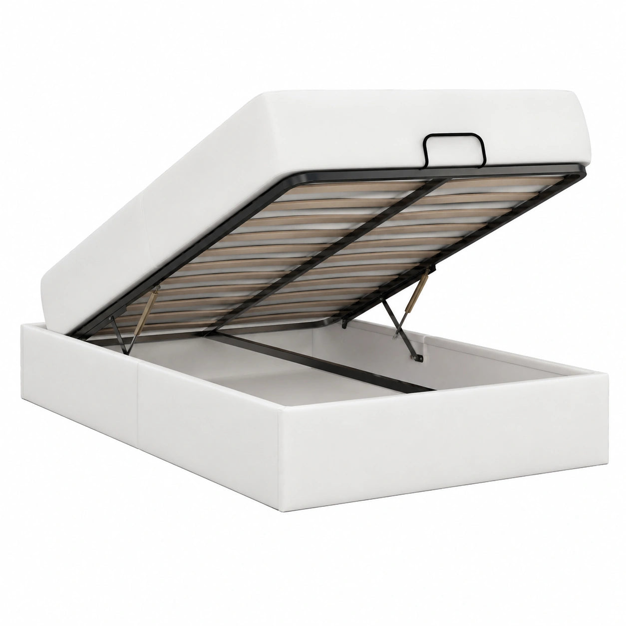 Komfortables Bettgestell mit Schaumstoffmatratze und Stauraum, 190x90 cm, modernes Design