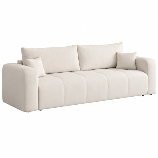 Elegantes Schlafsofa 93x244 mit Bettkasten und Dekornähten