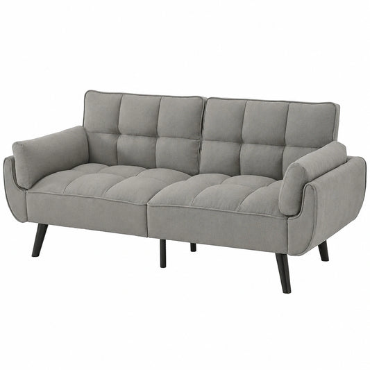 JIEXI Verstellbares Schlafsofa, Hellgrau, 3-Sitzer, 191x83cm
